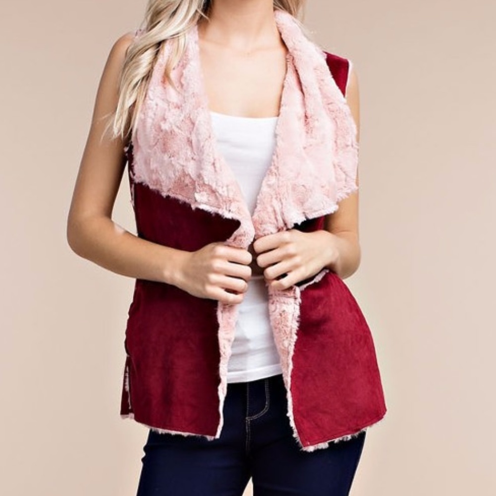 Dani & Davi Sherpa Lined Vest